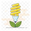 Energie Sparen Strom Sparen Anlage Symbol