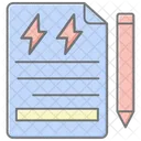 Energieplanung Lineares Farbsymbol Symbol