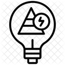 Energiepyramide Okolicht LED Beleuchtung Symbol