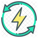 Energieeffizienz Intelligente Energiesteuerung Energieeffizienz Symbol