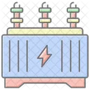 Energiespartransformator Lineares Farbsymbol Symbol