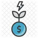 Energiewachstum Energiekonzept Energiecontainer Symbol