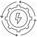 Energiewende Thinline Symbol Symbol