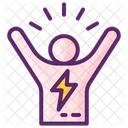 Energy Man Power Power Icon