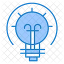 Energy Bulb Solution Icon
