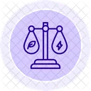 Energy Balance Line Icon Icon