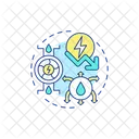 Water Wastewater Save Icon