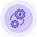 Energy Development Line Icon Icon