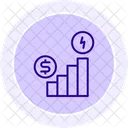Energy Economics Line Icon Icon