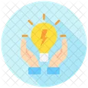 Energy Efficiency Reduced Consumption Green Technology Icon