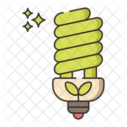 Energy Efficiency Lightning  Icon