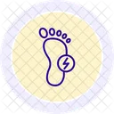 Energy Footprint Line Icon Icon