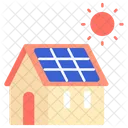 エネルギー、太陽、家 アイコン