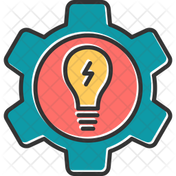 Energy management Icon - Download in Colored Outline Style