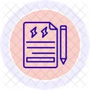 Energy Planning Line Icon Icon