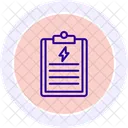 Energy Policy Line Icon Icon