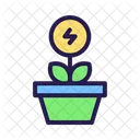 Ecology Energy Pot Icon