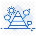 Energy Pyramid Ecological Pyramid Trophic Pyramid Icon