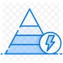 Energy Pyramid Eco Pyramid Information Pyramid Icon
