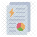 Energy Research Analysis Data Icon