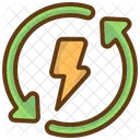 Energy Reuse Electric Energy Icon