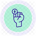 Energy Revolution Line Icon Icon