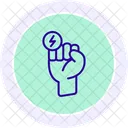 Energy Revolution Line Icon Icon