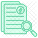 Energy Saving Assessment Duotone Line Icon Icon