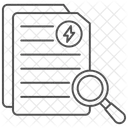 Energy Saving Assessment Thinline Icon Icon