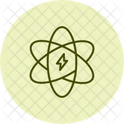 Energy saving atom  Icon