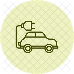 Energy saving electric car  Icon