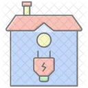 Energy Saving Home Lineal Color Icon Icon