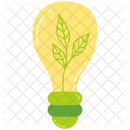 Energy saving light bulb  Icon