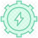 Energy Saving Management Duotone Line Icon Icon