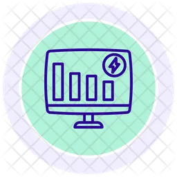 Energy saving monitoring  Icon