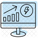 Energy Saving Monitoring Energy Saving Icon