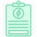 Energy Saving Plan Duotone Line Icon Icon