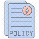 Energy Saving Policies Lineal Color Icon Icon