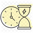 Energy Saving Sand Clock Color Shadow Thinline Icon Icon