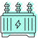 Energy Saving Transformer Color Shadow Thinline Icon Icon