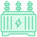 Energy Saving Transformer Duotone Line Icon Icon