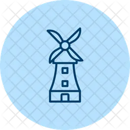 Energy saving windmill  Icon