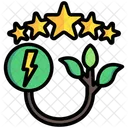 Energy Star Leaf Energy Icon