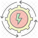 Energy Transition Lineal Color Icon Icon