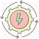 Energy Transition Lineal Color Icon Icon