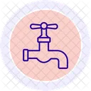 Energy Water Tap Line Icon Icon