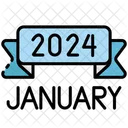 Enero Calendario 2024 Icon