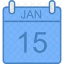 Enero Calendario Fecha Icon