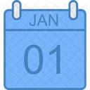 Enero Calendario Fecha Icon