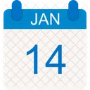 Enero Calendario Fecha Icon